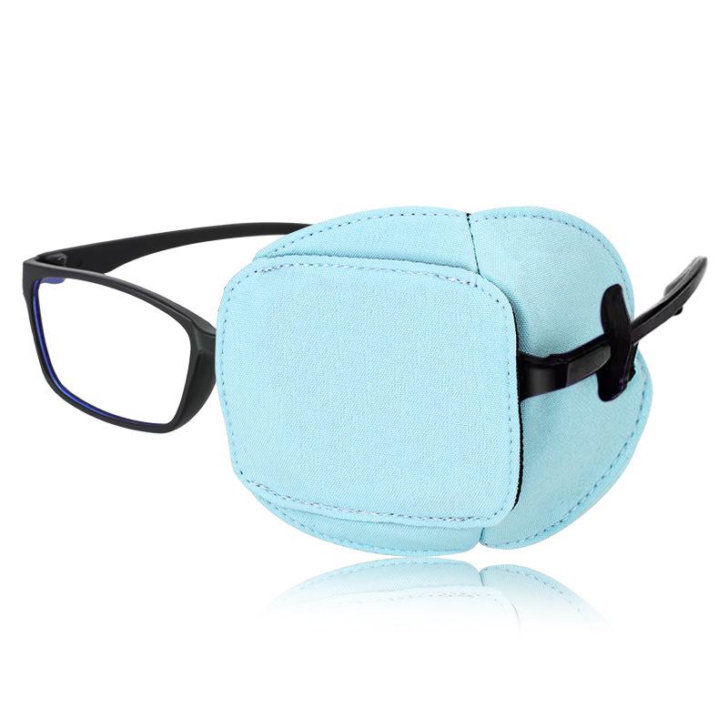 纯棉儿童弱视单眼镜眼罩遮光术后视力训练矫正斜视远视遮盖眼镜套