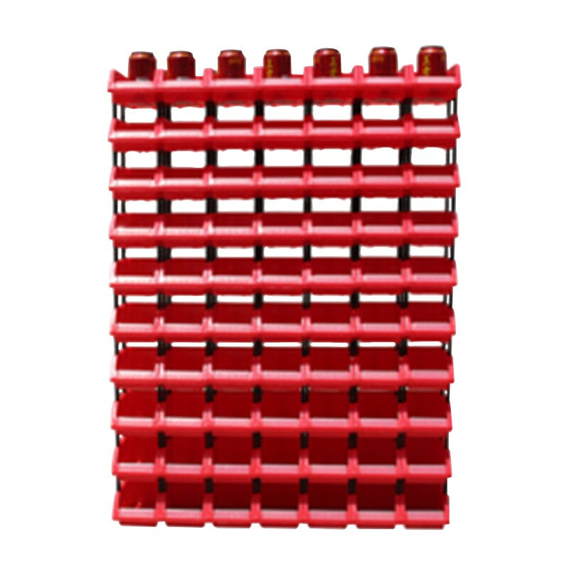 鲁峰Lufeng塑料组合式零件盒物料盒分类收纳盒斜口货架1号红色180