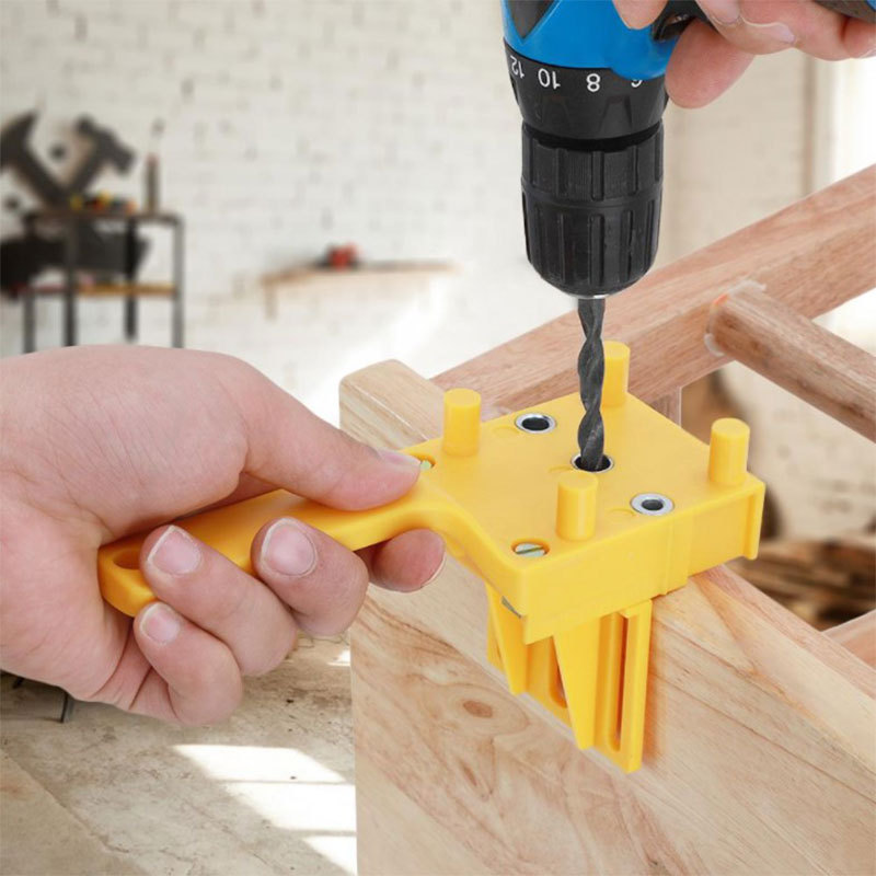 木工打孔 定位器 木榫打孔器 圆木榫木板连接打孔 木工实用工具