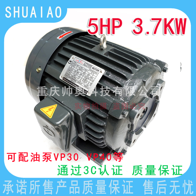 3-PHASE MOTOR液压油泵电机三相异步电动机 AEEH-112M-4 5HP3.7KW