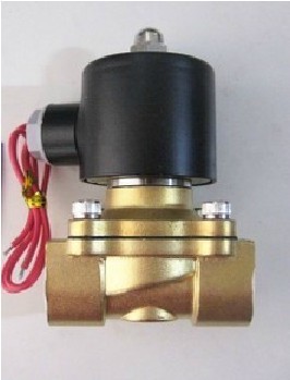 常闭 电磁阀 220V 4分 优质水阀 气阀 铜线圈 黄铜阀体 2W160-15