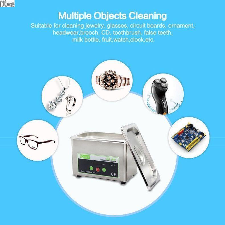 超声波清洗机家用智能清洗手表首饰眼镜牙套清洗器304不锈钢材质