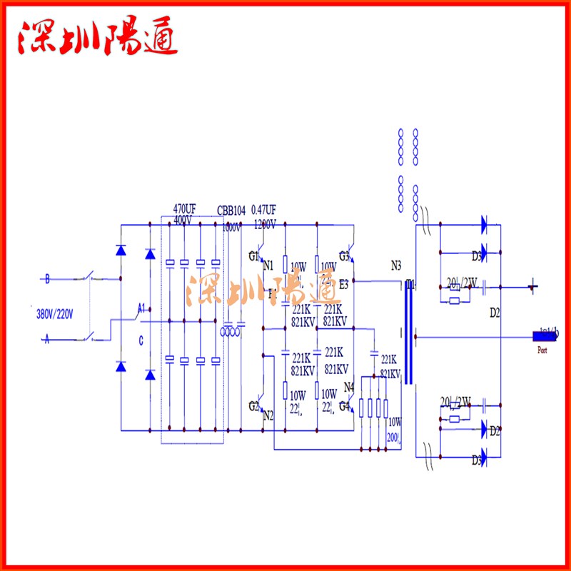 新品山东青岛艾特尔实比特焊机逆变板IGBT单管焊机驱动板ZX7400线