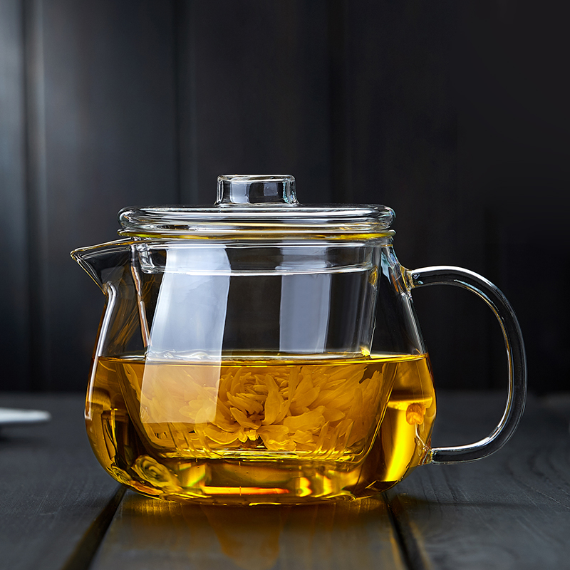 玻璃茶壶单壶耐高温加厚茶水分离烧水壶煮花茶家用泡茶壶茶具套装