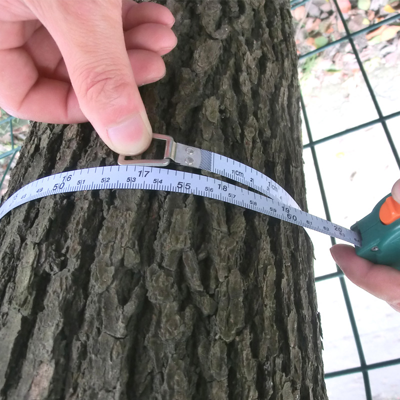 .潘易园林测量工具测树尺卷尺围尺2米量树围园艺尺纤维