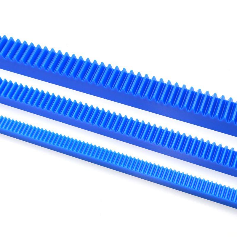 蓝色塑料齿条齿轮 1模1.5模2模2.5模 直齿条 可定制尼龙齿条导轨