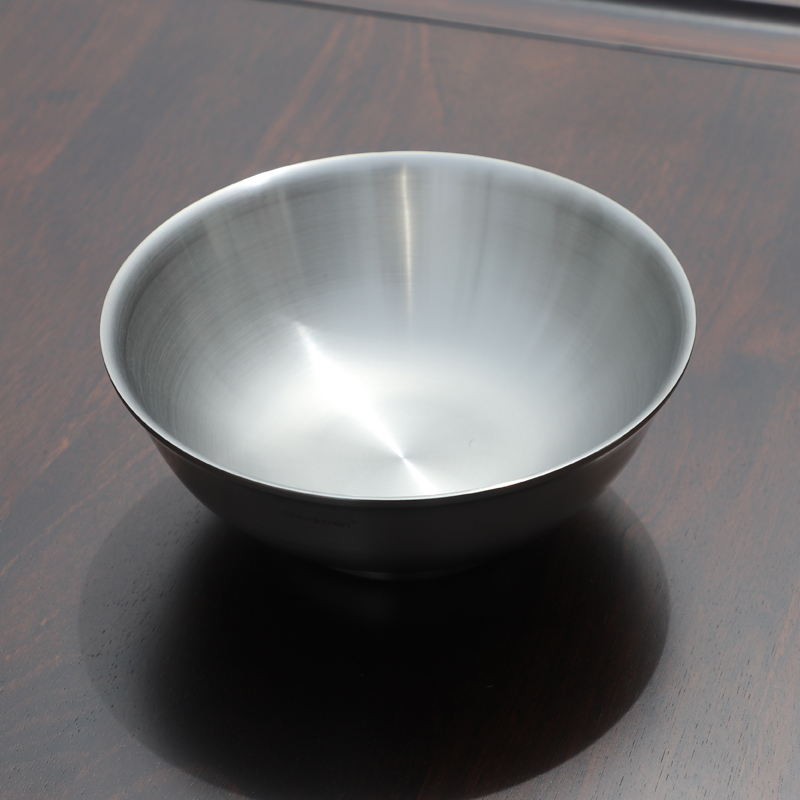 304不锈钢碗家用食品级双层汤碗防摔防烫铁碗学生食堂饭碗泡面碗