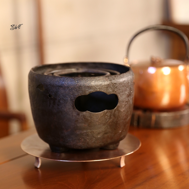 云雾生铁风炉 老铁纯手工匠人复古中式烤茶煮茶烧水茶炉烤火取暖