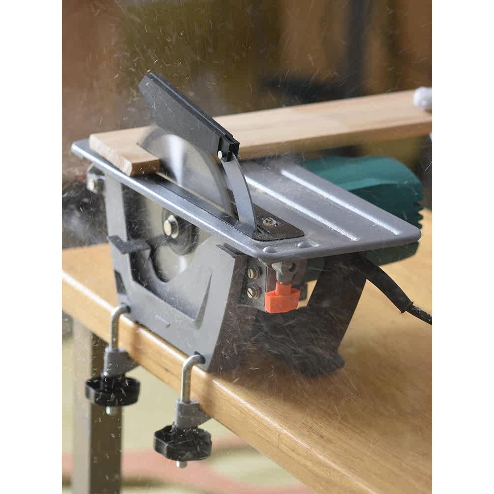 电圆锯倒装板7寸8寸9切割机木工台锯手提电锯家用小型手持圆盘锯
