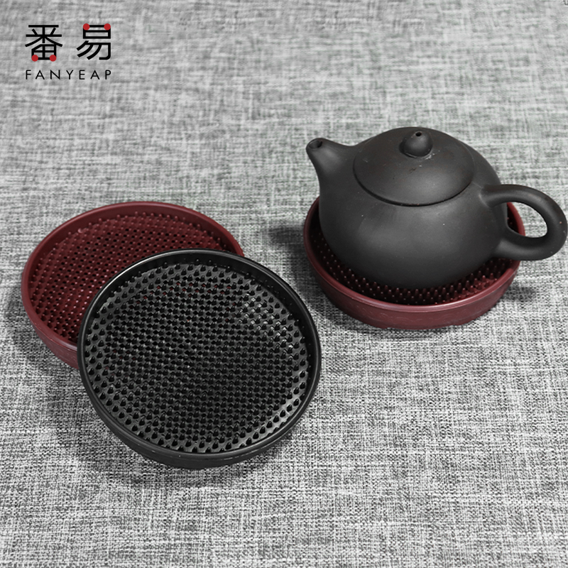 茶壶垫/养壶垫壶承养壶盘紫砂壶垫隔热防滑杯垫塑料硅胶茶具配件