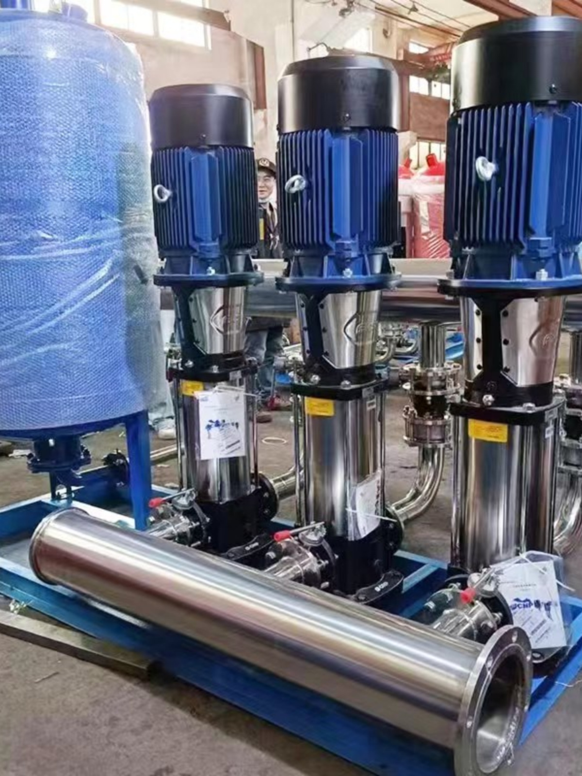 南方泵恒压变频供水设备不锈钢无负压二次增压供水管道加压多级泵