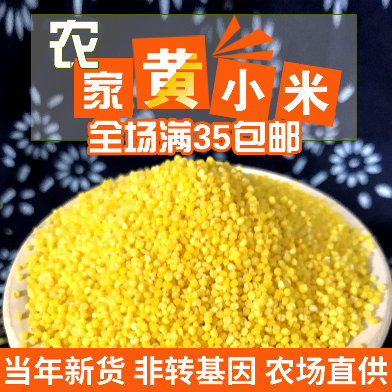 农家黄小米新货小米熬粥五谷杂粮吃的小黄米宝宝米月子米粗粮400g