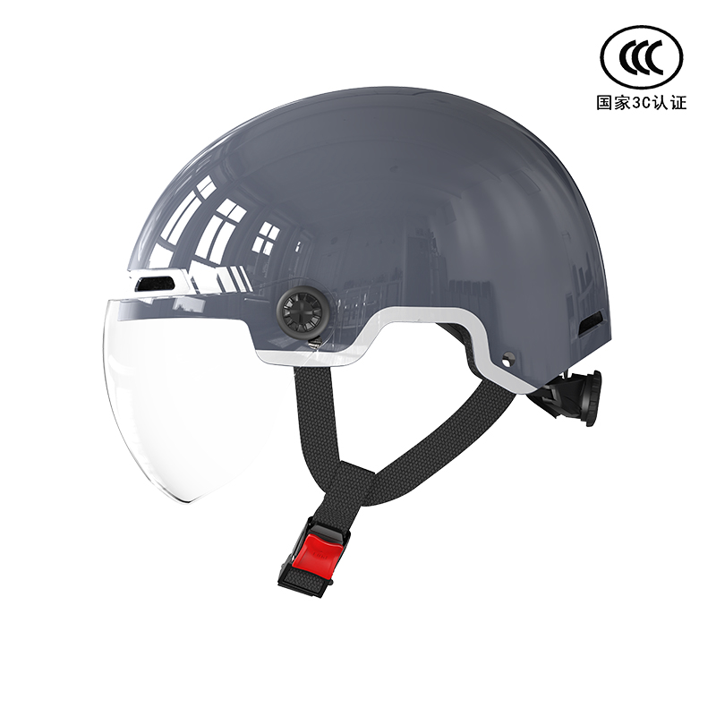 高档晓安3C认证头盔电动电瓶车女摩托车半盔男四季通用夏季安全帽