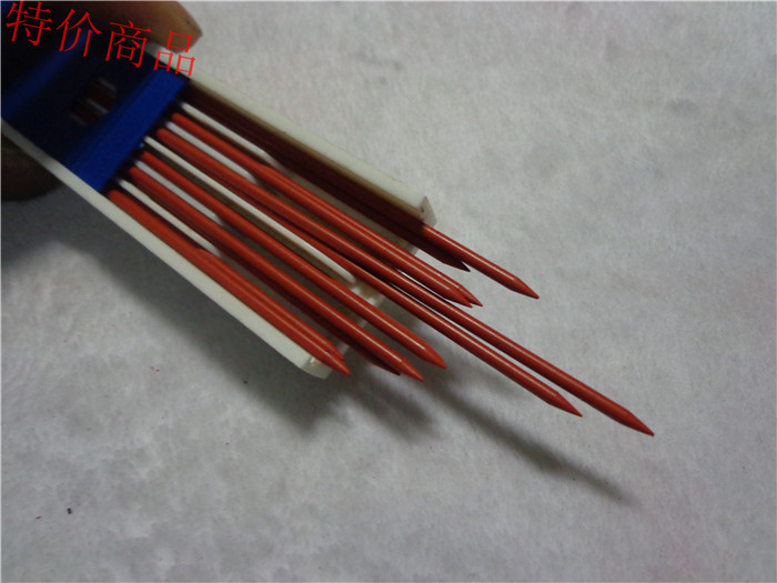 特粗铅芯 2.0铅笔芯 2B/HB/红色黑色 自动铅笔芯铅锌特长铅芯盒芯