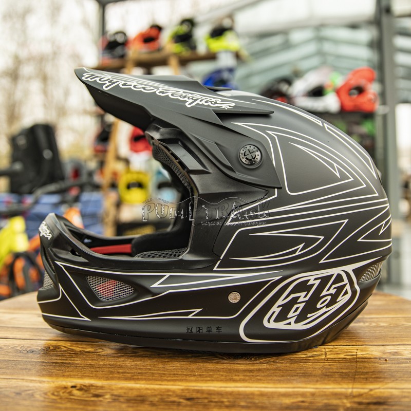 tld2023美国新款d3头盔户外越野速降山地车骑行护具成人青少年
