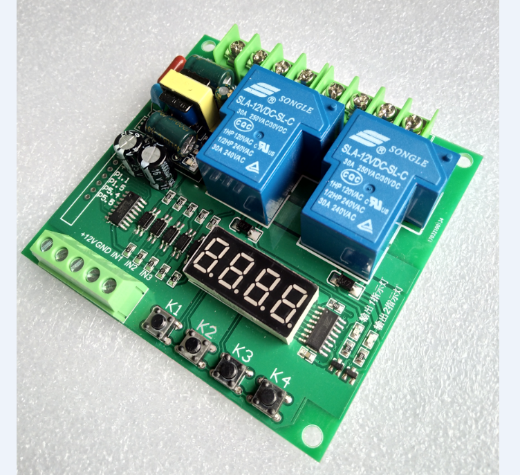 220V 电机正反转控制/板/器  两/双路 继电器 延时 定时 循环模块