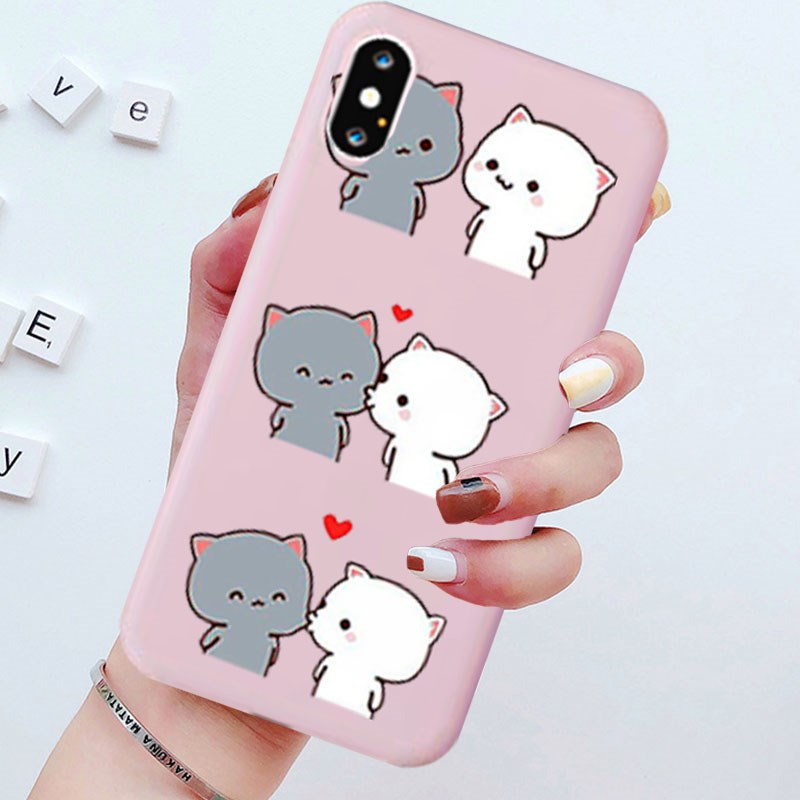 新品I LOVE U Couple Lovely Cute Gray  Soft Case for IPhone 1