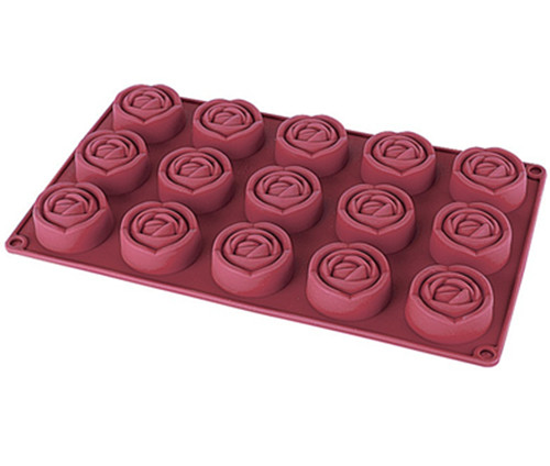 2023新款玫瑰花造型蒸米糕烘焙蛋糕手工皂模子硅胶厨房做菜品模具