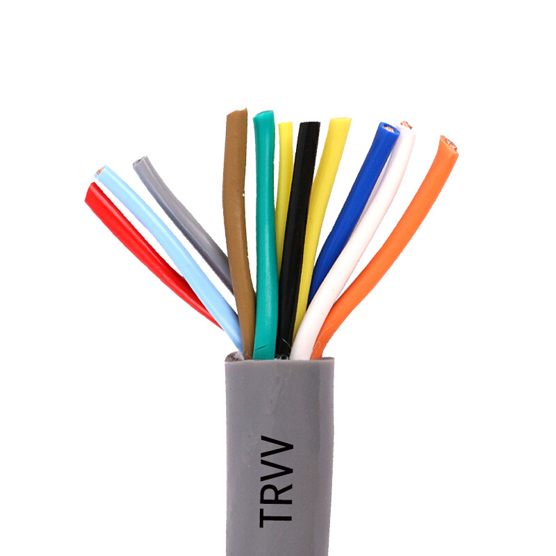 TRVV柔性拖链电缆2 3 4 5芯0.3 0.5 0.75 1平方铜芯控制信号电线