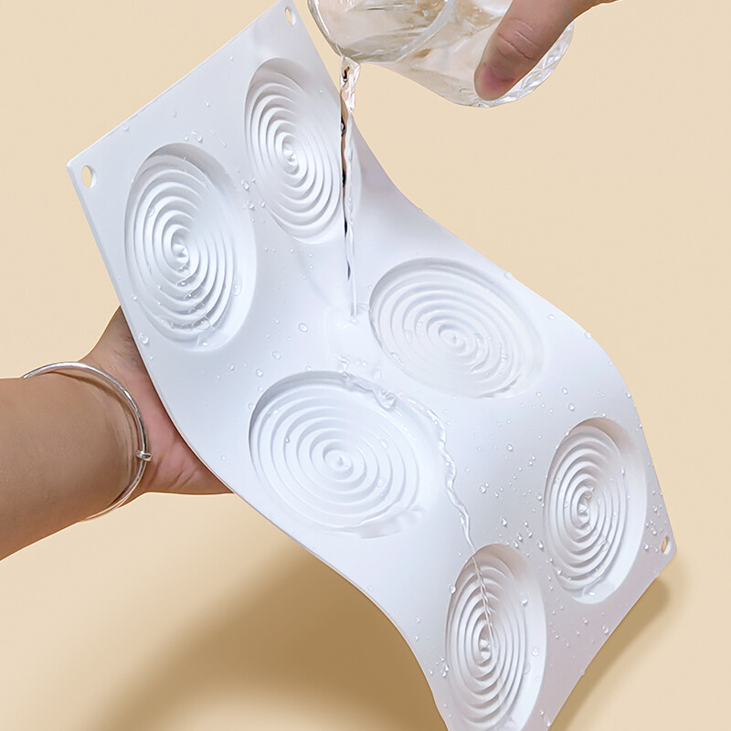 在家都能做的千层8寸蚊香盘慕斯库利蛋糕硅胶模具法式甜品 奶冻片