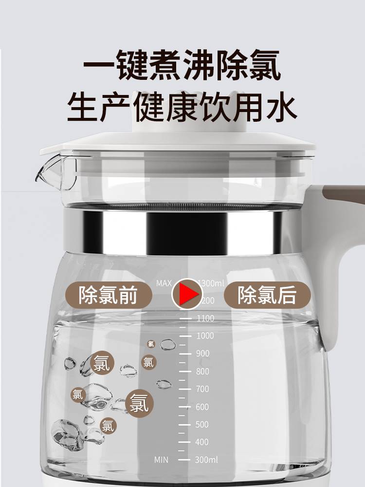 煮茶壶养生多功能家用烧水壶24小型办公室电热水壶一人煮茶器玻璃