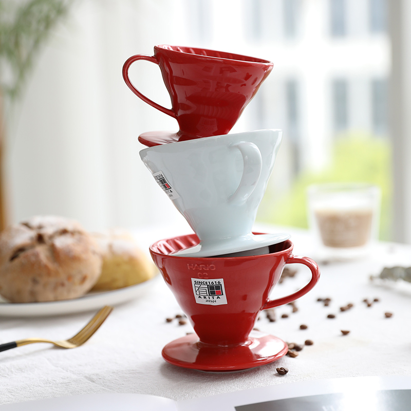 HARIO日本V60陶瓷滤杯滤纸滴滤杯咖啡杯分享壶手冲咖啡壶套装