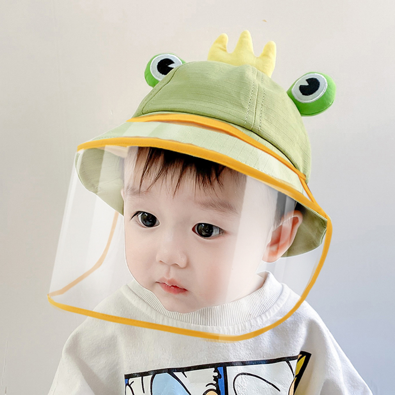 婴儿防护帽子防飞沫冬季儿童防尘面罩保护宝宝挡风隔离孩子防风帽