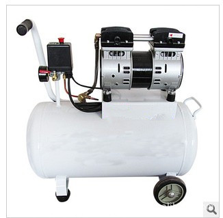 220v小型空压机静音无油打气泵充气磅空气压缩机牙科专用