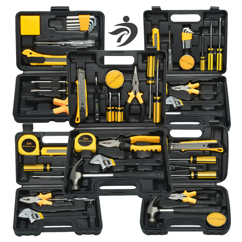 靖童 手动工具组合套装工具 五金工具家用工具修理家装维修工具箱