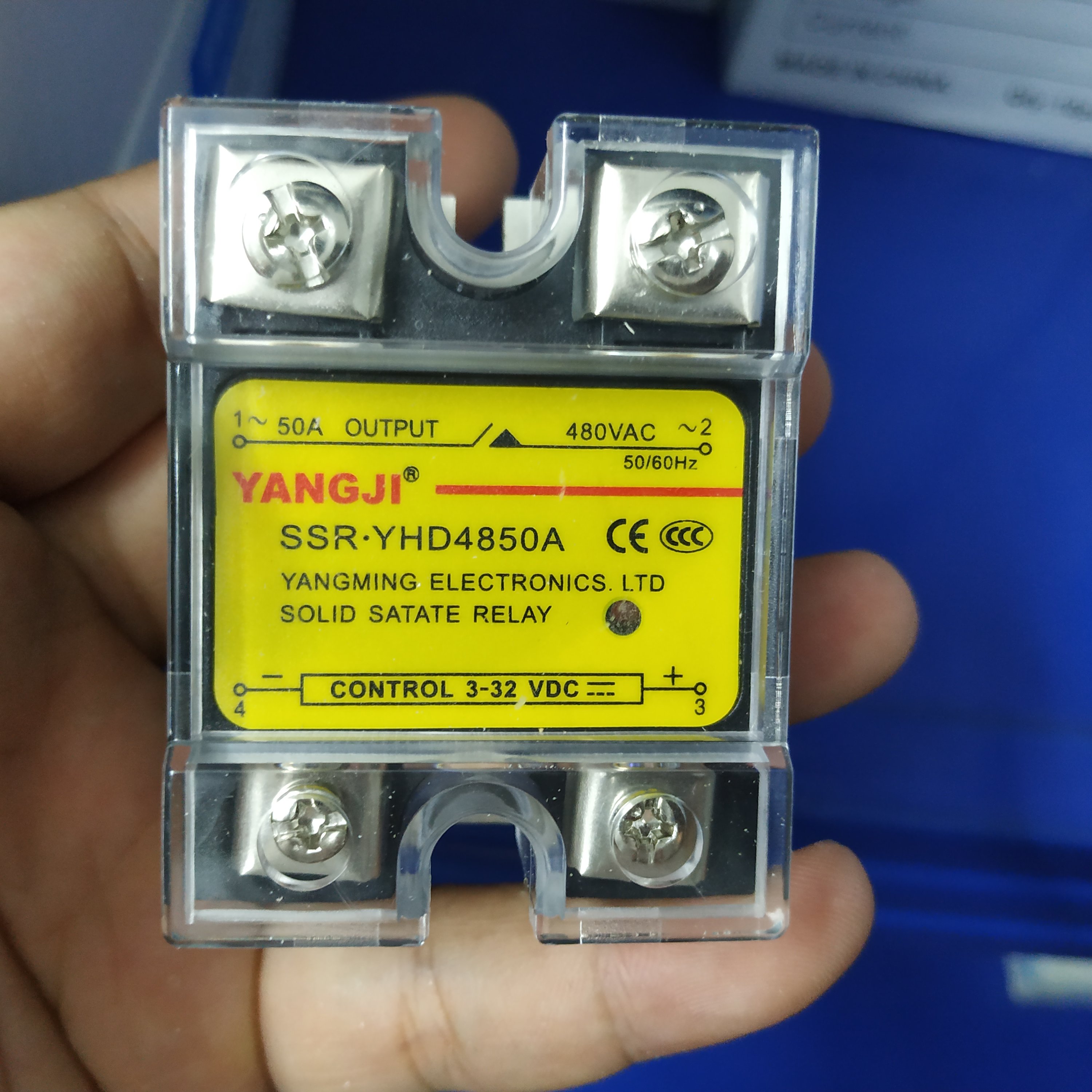 阳继YANGJI 单相交流固态继电器 YHD4850A (480V/50A)