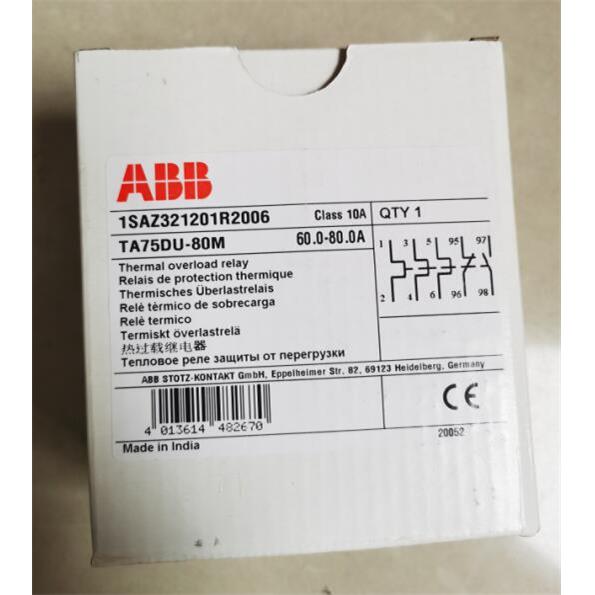 原装ABB热过载继电器 TA75DU-80M (60-80A)议价