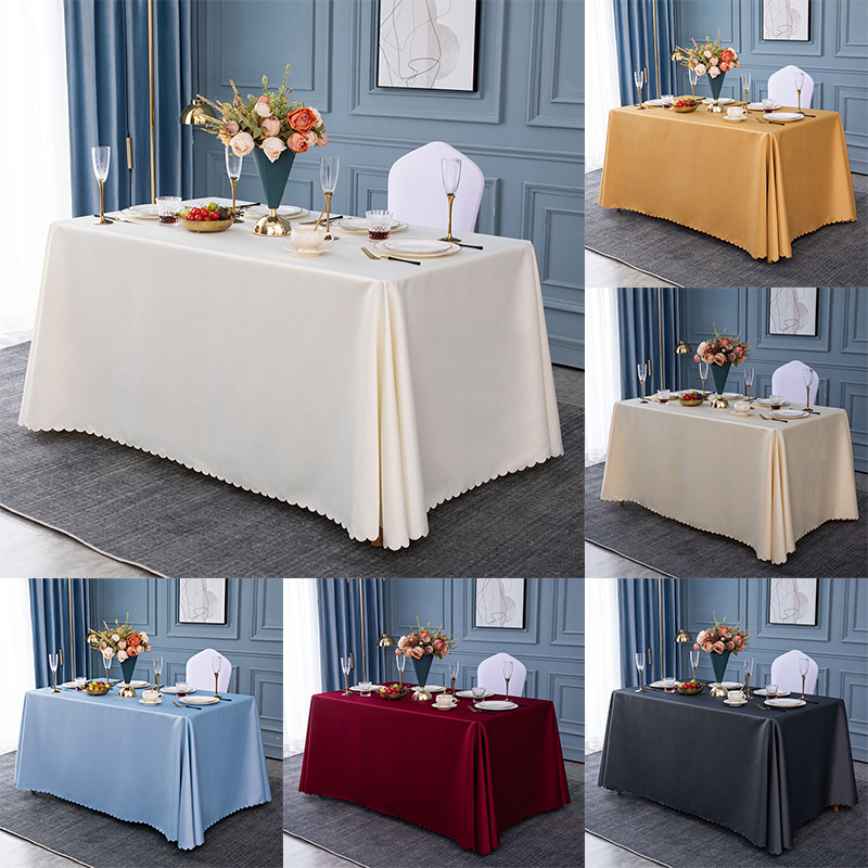 高档会议桌布长方形酒店餐厅展会活动桌布定制加厚纯色办公室台布