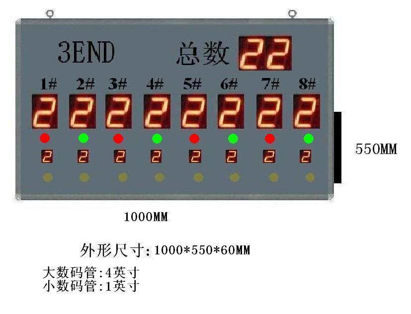 工厂专用电子看板多路LED数码管计数显示屏电子看板生产管理看板