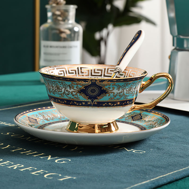 咖啡杯子高档精致杯碟套装欧式奢华骨瓷英式陶瓷茶杯复古下午茶具
