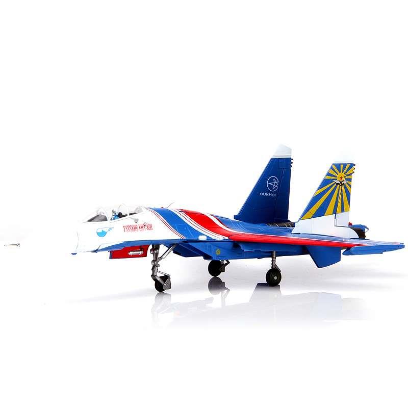 新品1:48/72 俄罗斯苏27勇士表演机模型SU27飞行表演队合金飞机模