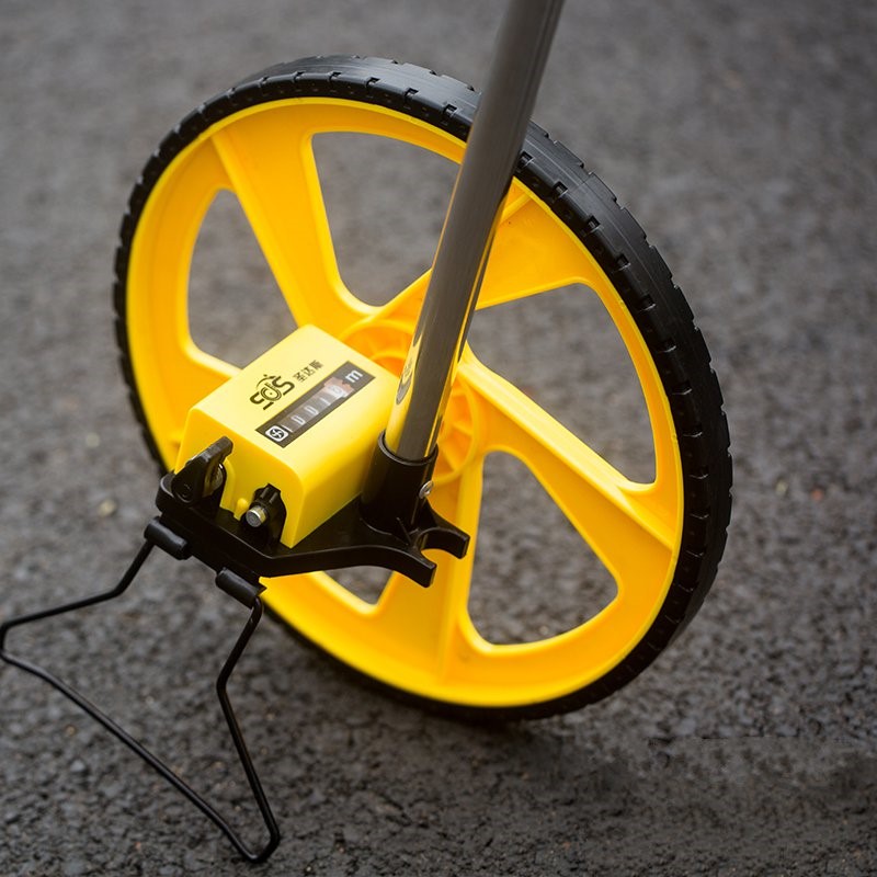 测量计数器滚轮长度标线标线轮式路面轮式电子尺车轮测绘平尺手推