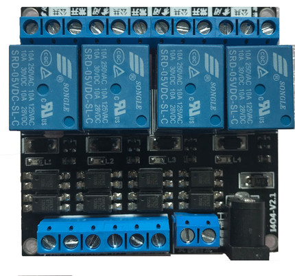 4路继电器模块 3.3V5V9V12V24V触发控制板 单片机PLC控制板隔离