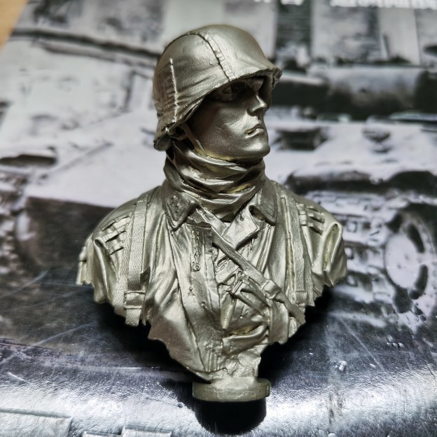 白铜铸造兵人胸像A款全金属桌面摆件礼品模型