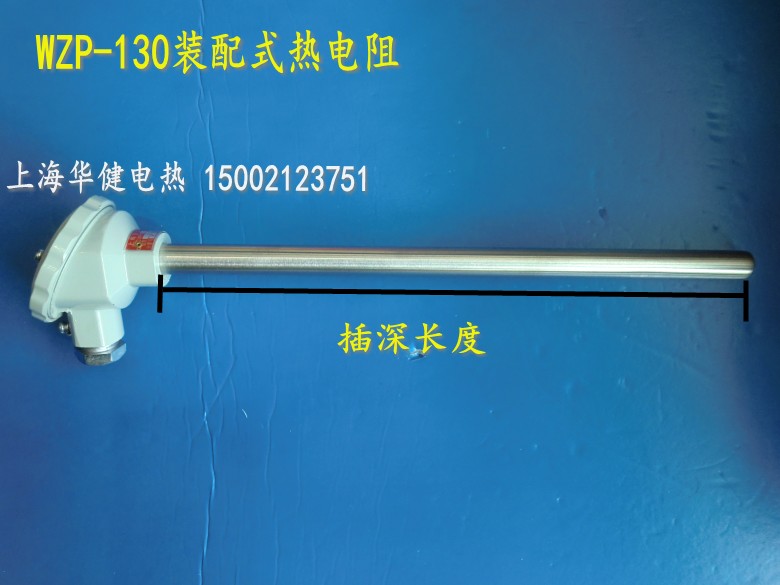 PT100铂电阻 WZP-130 热电阻 装配式热电阻Φ16 L=300mm长