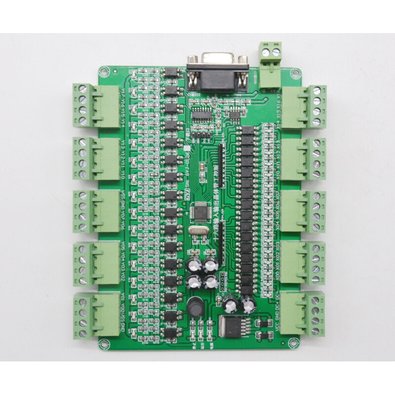 STC12C5A60S2单片机16路输入输出可编程晶体管工控 串口及485通讯