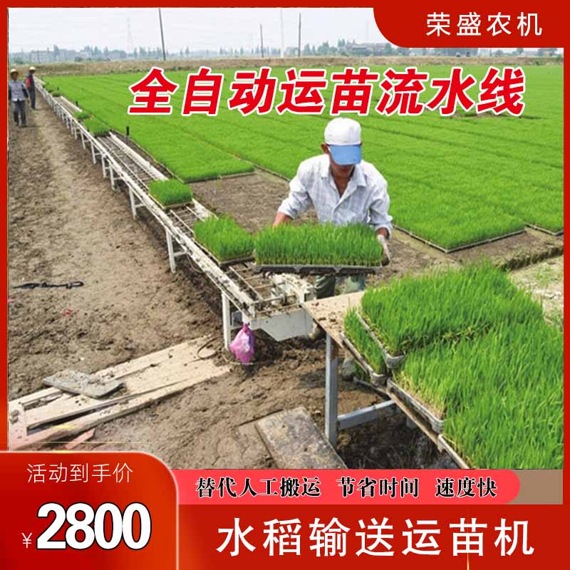 家用水稻运苗机输送秧苗神器自动流水线播种机花卉蔬菜小型工具