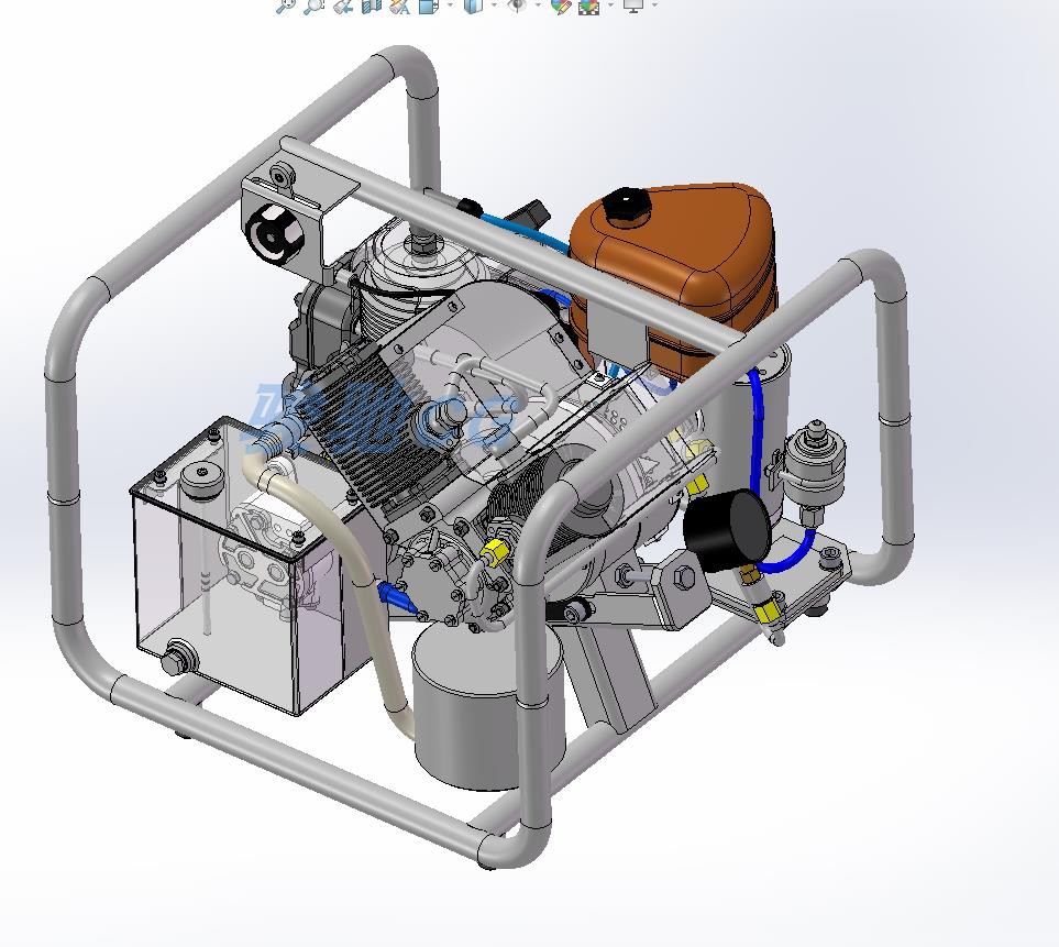 潜水泵压缩机solidworks工业设备3d三维模型机械图纸资料