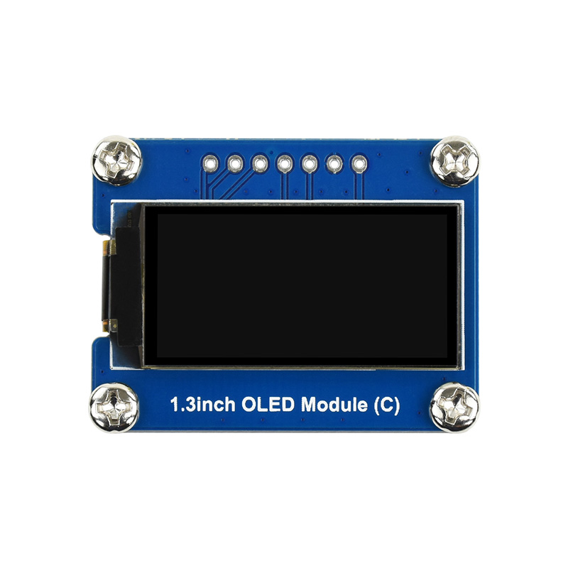 树莓派显示屏 1.3寸OLED扩展板 SPI通信 SH1107驱动 黑白显示器