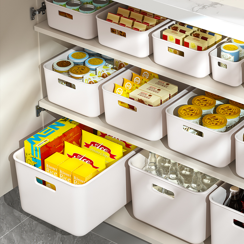 日本厨房整理盒零食收纳盒抽屉储物收纳柜宿舍家用杂物桌面收纳筐