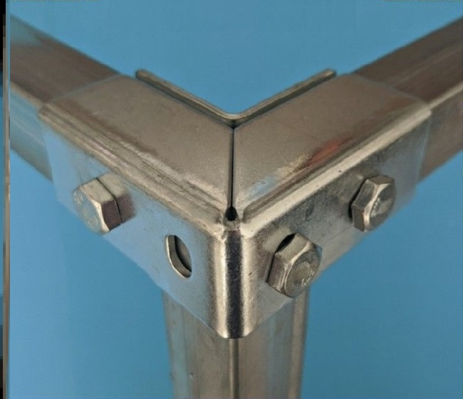 不锈钢镀锌30*30mm方管连接件配件免焊接卡扣固定接头三通铁固定