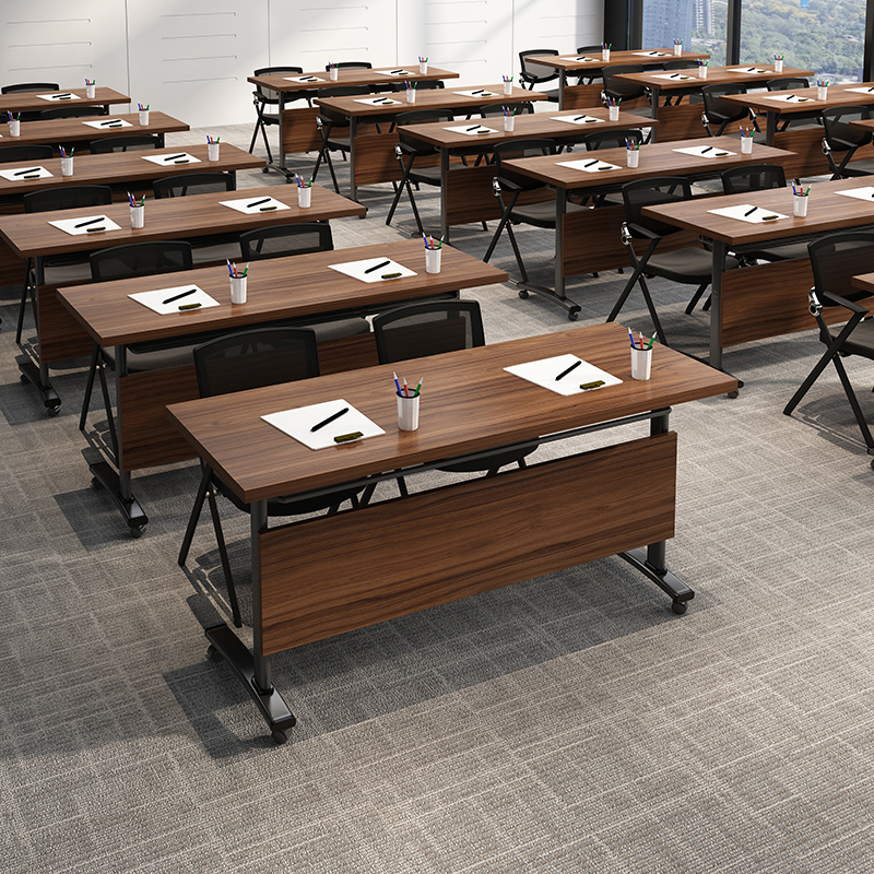 折叠培训桌会议桌可移动长条桌长桌多人组合培训机构会议室桌子