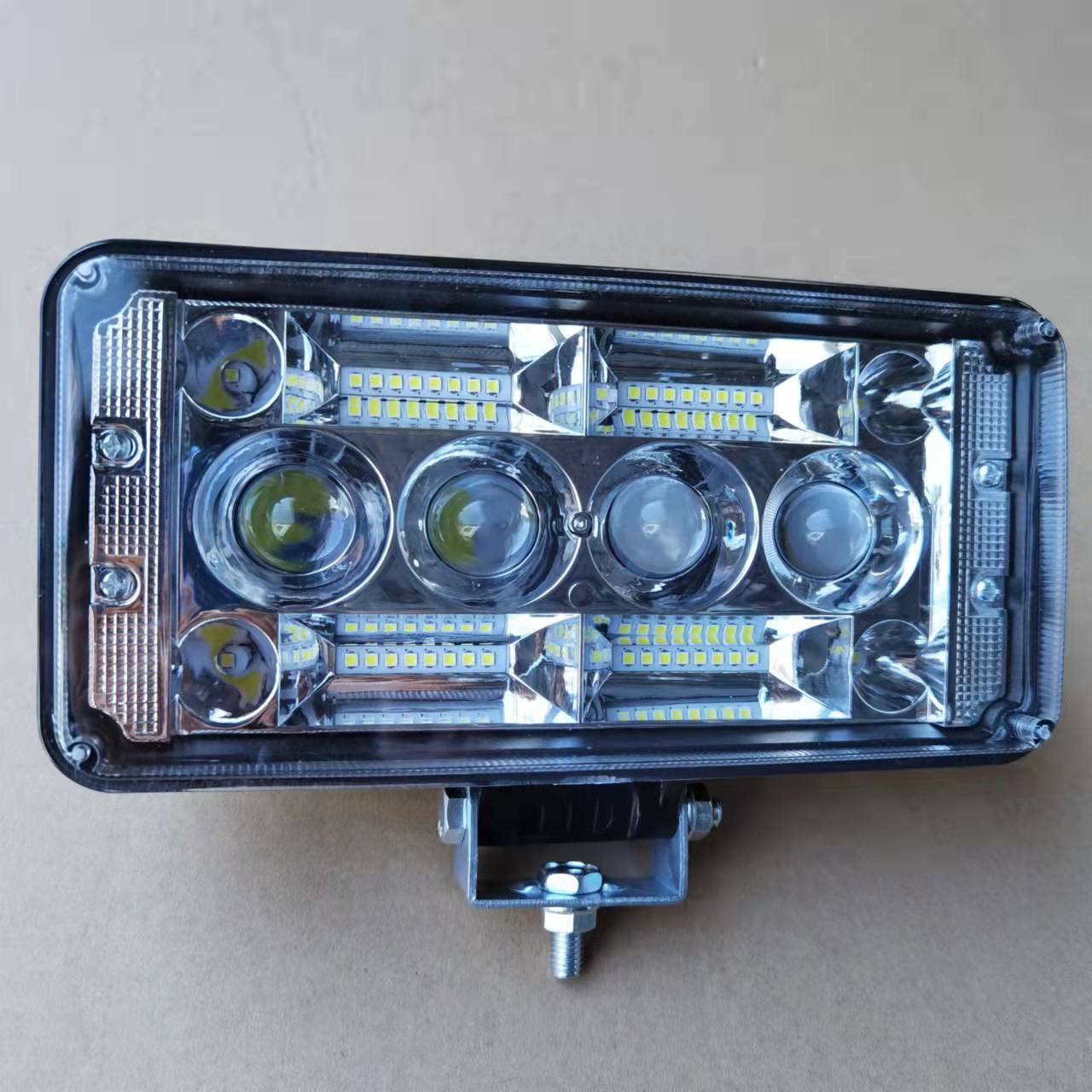 透镜led改装射灯汽车货车加装超亮远近光灯防水通用强光激光大灯