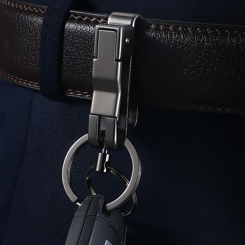 挂在皮带上的钥匙扣金属男士腰挂穿腰带创意汽车钥匙链挂件钥匙圈