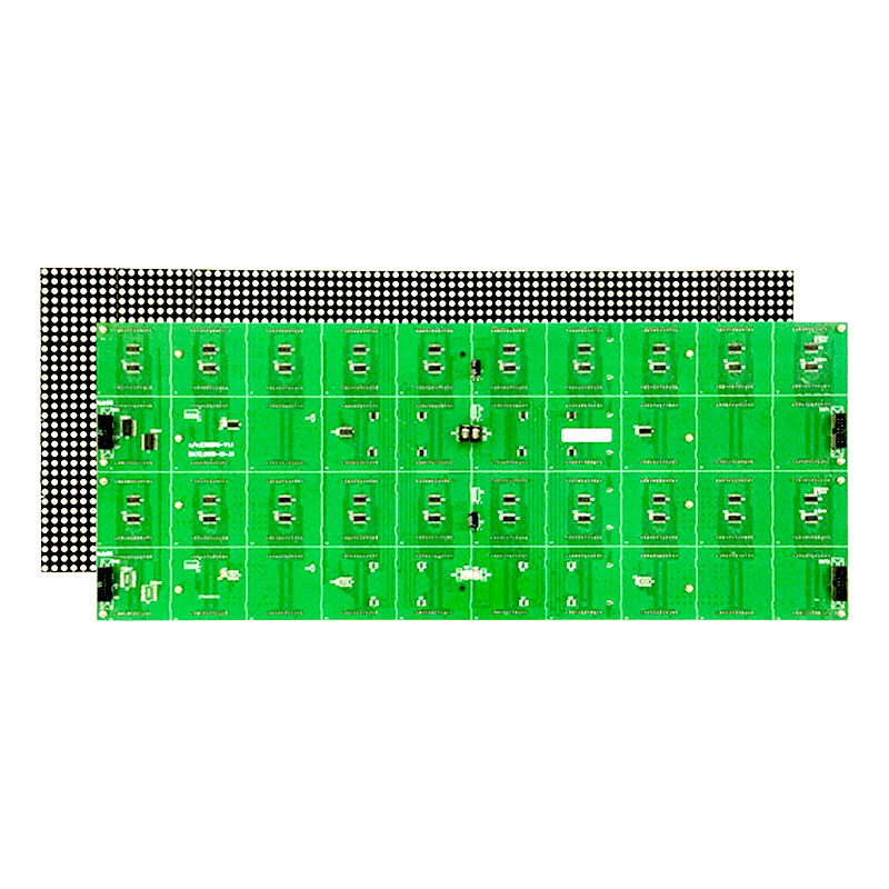 推荐F5.0/P7.62点阵模组80*32点室内单色红绿led显示屏单元板610*