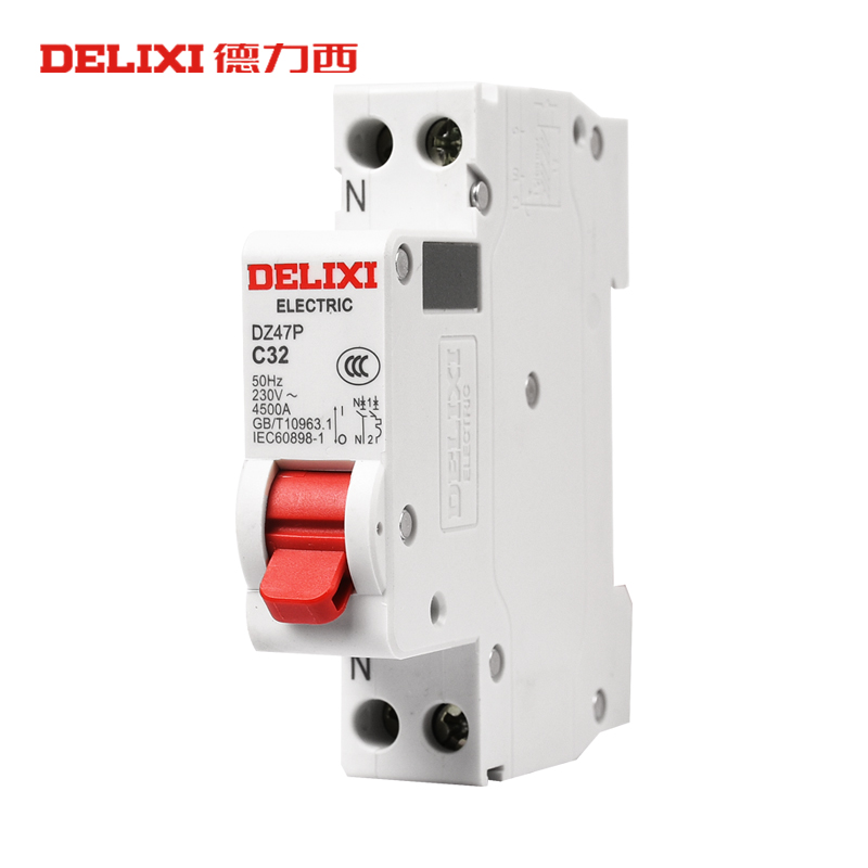 DELIXI ELECTRIC/德力西电气小型断路器家用双进双出空气开关1P+N
